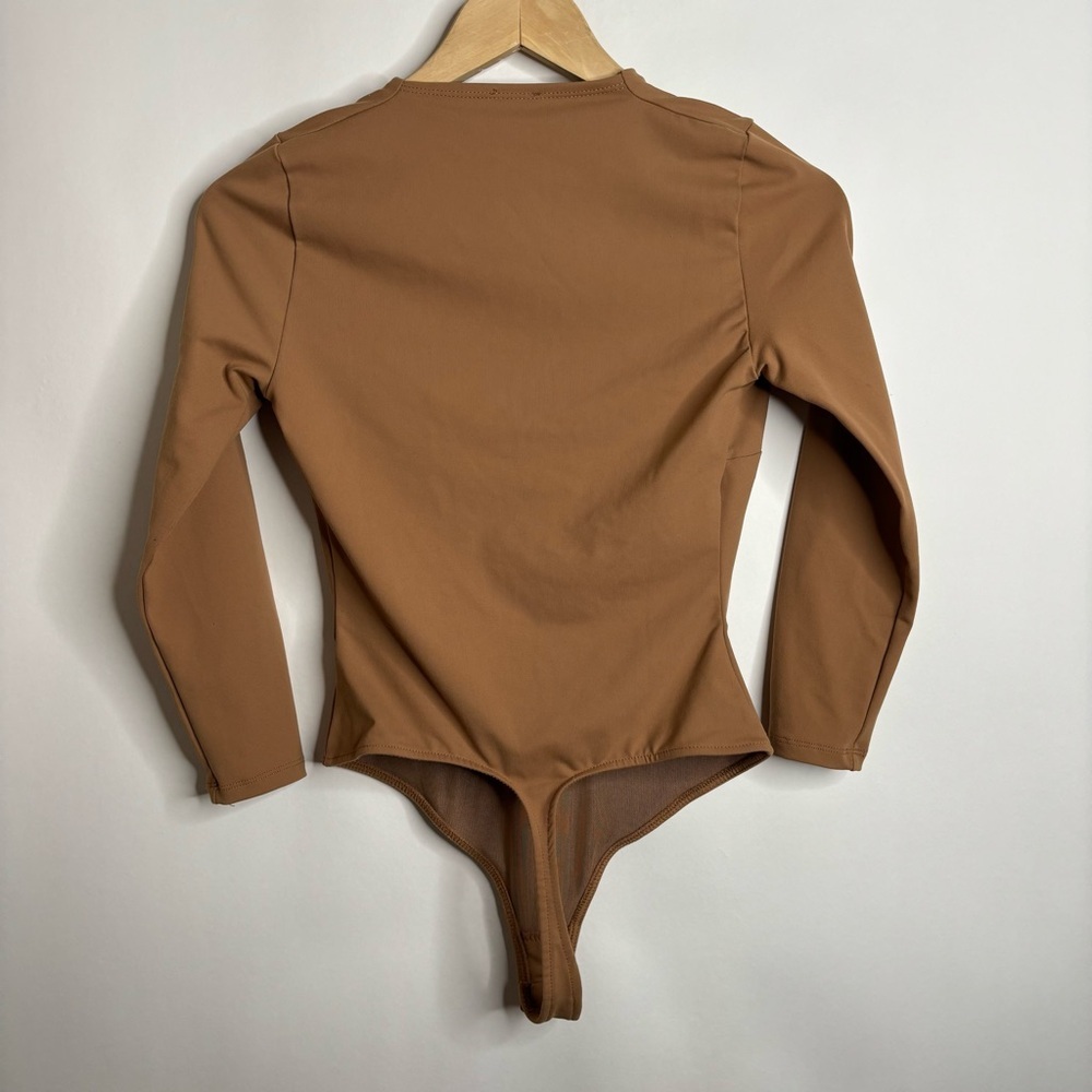 NWT Free People Cafe Au Lait Close Call Duo Bodysuit size XS - Picture 9 of 9